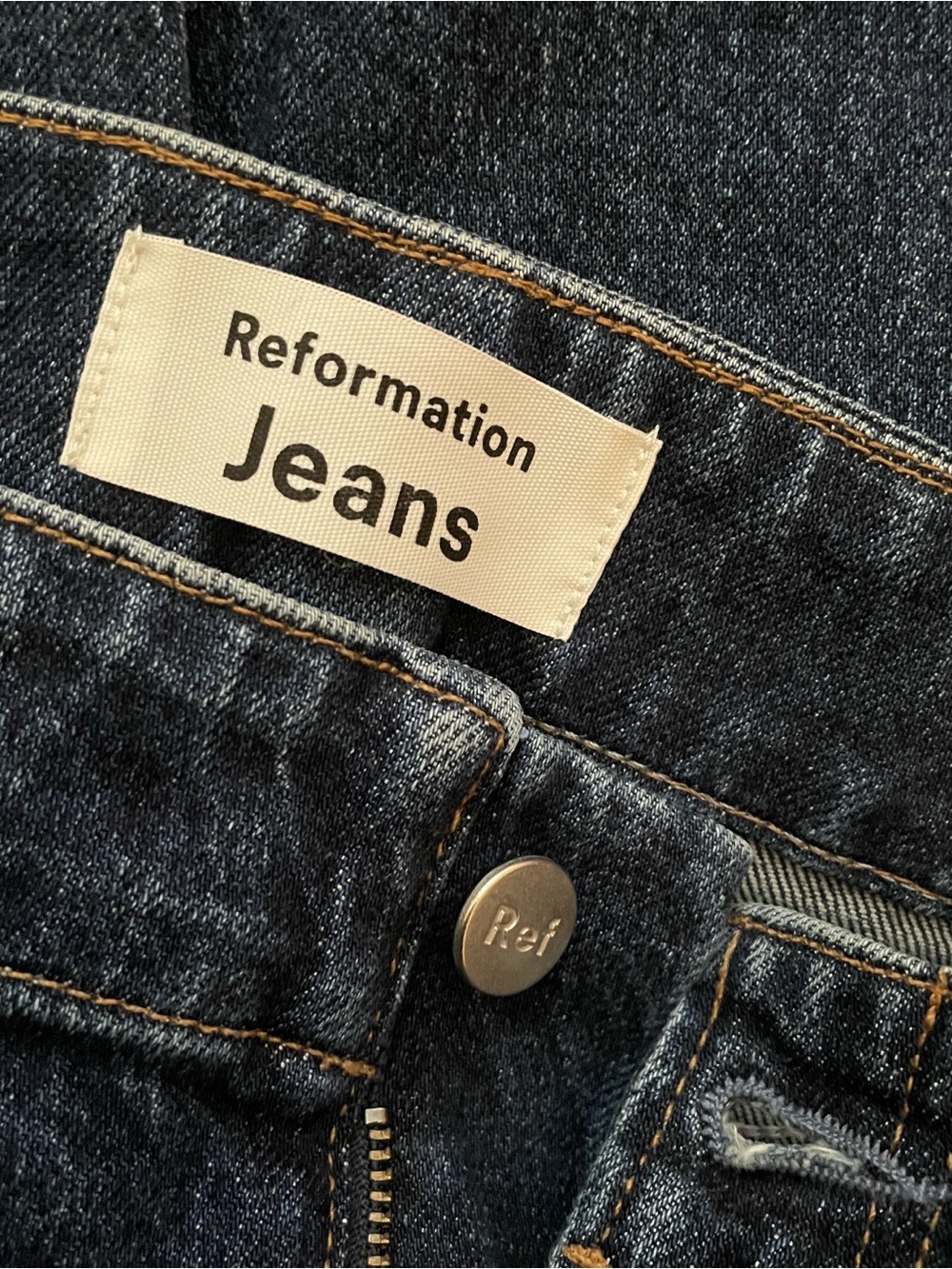 Reformation Women's Blue Anguilla Amie Seamed High Rise Skinny Jeans Size 23 - Picture 6 of 8